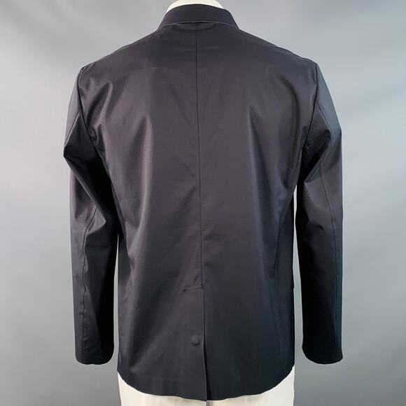 THEORY Size XL Laser Defense Black Polyester Notch Lapel Sport Coat - Picture 3 of 7